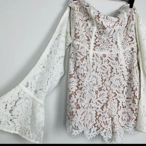White lace romper